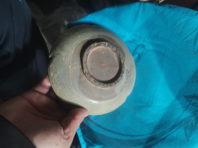 古玩陶瓷唐五代青瓷霞建窯盤子拍賣,當前價格1333元
