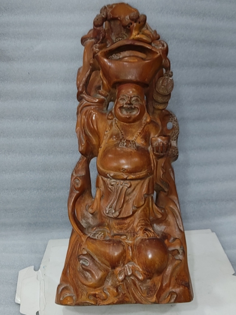 古玩雜項彌勒佛雕件拍賣，當前價格1688元