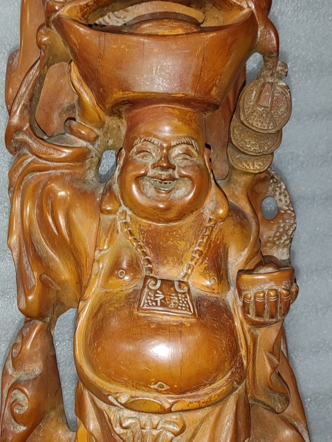 古玩雜項彌勒佛雕件拍賣，當前價格1688元
