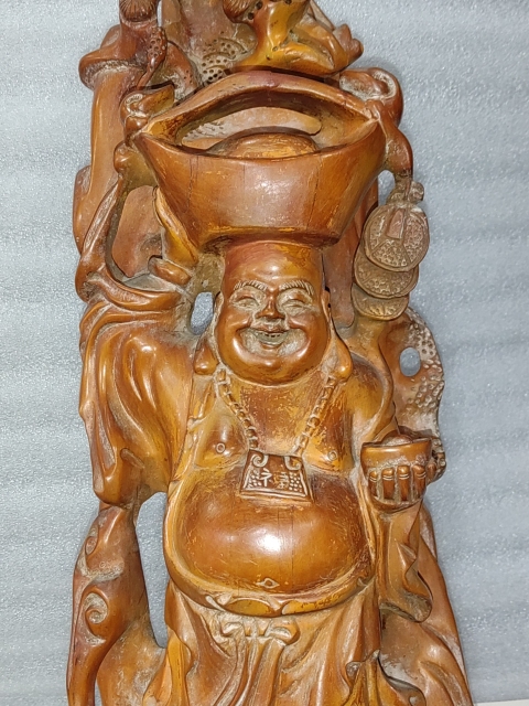 古玩雜項彌勒佛雕件拍賣，當前價格1688元