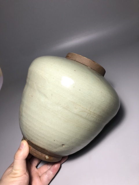 古玩陶瓷龍泉窯青白釉罐拍賣,當前價格0元