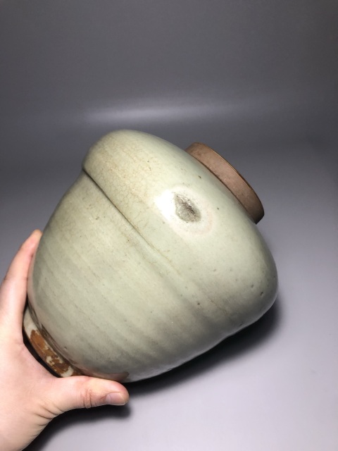 古玩陶瓷龍泉窯青白釉罐拍賣,當前價格0元