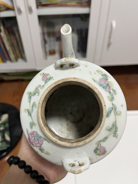 古玩陶瓷晚清西廂記長亭送別粉彩提梁壺拍賣，當前價格1500元
