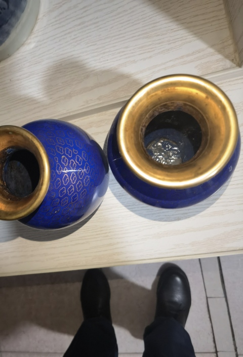 古玩銅器民國景泰藍瓶拍賣，當(dāng)前價格700元