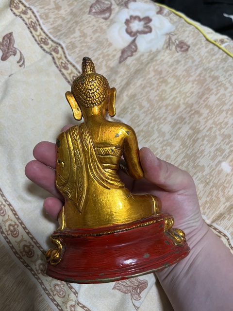 古玩銅器釋迦牟尼說法像拍賣，當前價格3000元