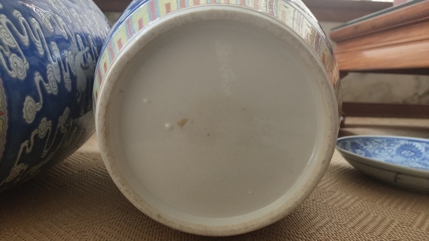古玩陶瓷粉彩云鶴紋冬瓜罐拍賣,當前價格26800元