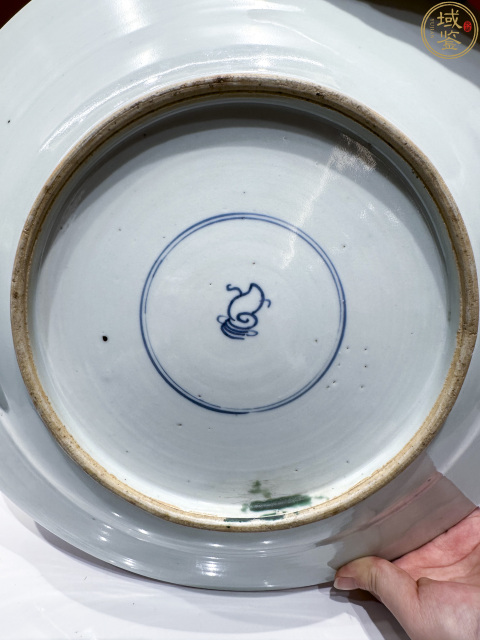 古玩陶瓷清康熙 五彩山水紋折沿盤拍賣,當前價格18888元