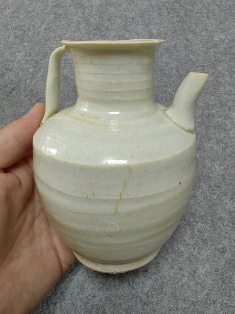 古玩陶瓷南宋-青白釉執(zhí)壺拍賣,當(dāng)前價(jià)格2800元