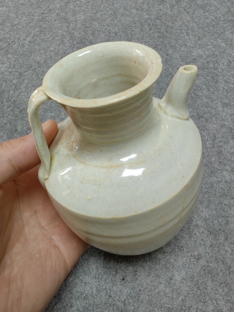 古玩陶瓷南宋-青白釉執(zhí)壺拍賣,當(dāng)前價(jià)格2800元