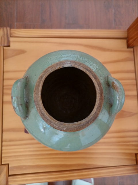 古玩陶瓷清.綠釉雙系罐580拍賣,當前價格580元