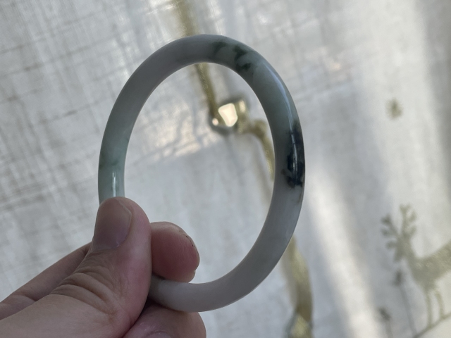 古玩玉器天然翡翠手鐲拍賣，當前價格99元