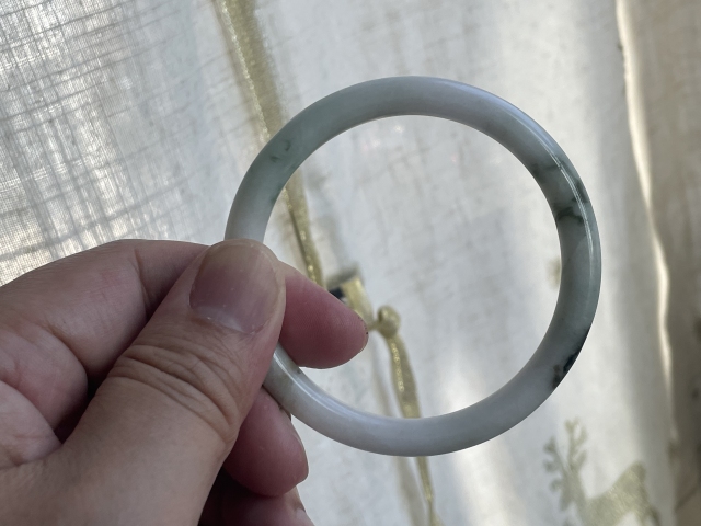 古玩玉器天然翡翠手鐲拍賣，當前價格99元