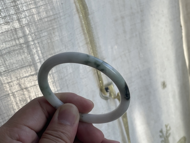 古玩玉器天然翡翠手鐲拍賣，當前價格99元