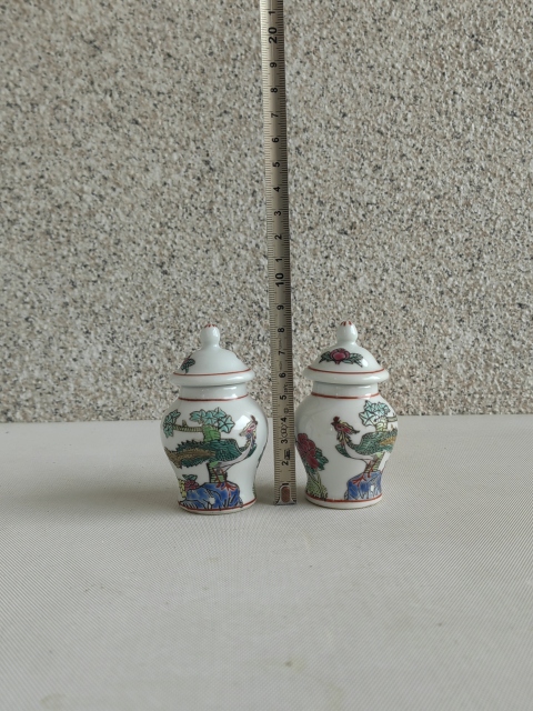 古玩陶瓷粉彩鳳穿花蓋罐拍賣，當(dāng)前價(jià)格260元