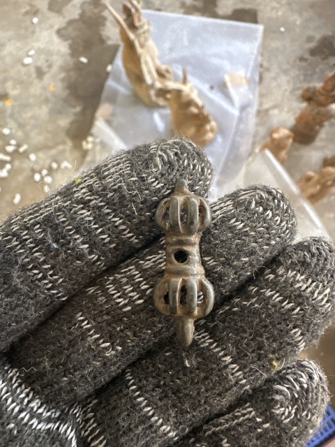 古玩銅器遼金.金剛杵拍賣，當前價格6500元