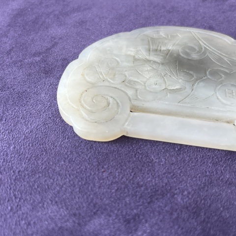 古玩玉器岫玉雕“如意鎖佩”拍賣,當前價格3800元