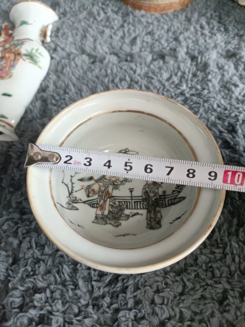 古玩陶瓷同治墨彩黛玉葬花洗拍賣，當前價格3888元