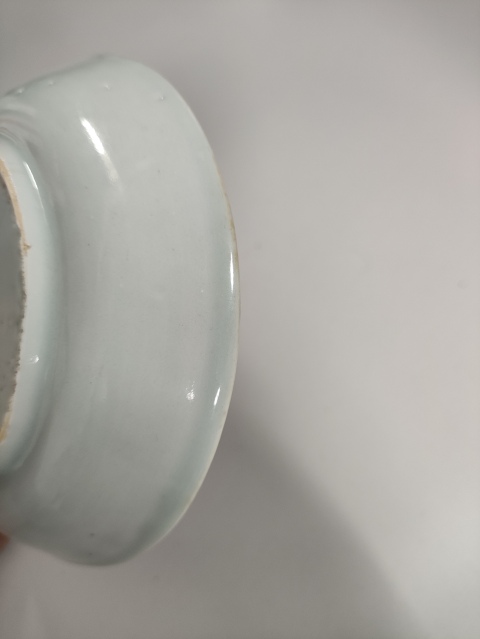 古玩陶瓷花鳥紋青花盤拍賣,當前價格350元