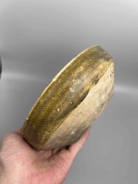 古玩陶瓷越窯系青瓷斂口大碗拍賣,當前價格2600元