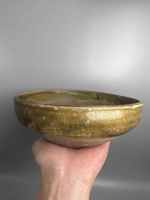 古玩陶瓷越窯系青瓷斂口大碗拍賣,當前價格2600元