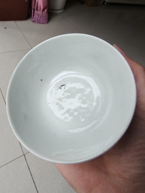 古玩陶瓷粉彩博古圖茶碗拍賣，當前價格1580元