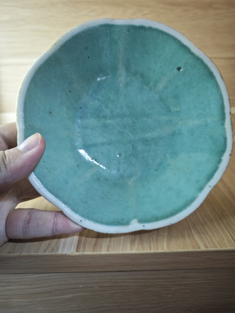 古玩陶瓷晚清民國松石綠 粉彩碗拍賣,當前價格188元