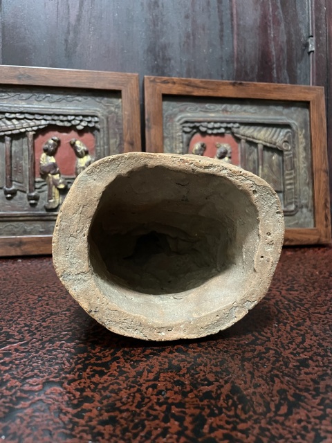 古玩陶瓷紫砂胎彌勒佛坐像拍賣，當(dāng)前價(jià)格4000元
