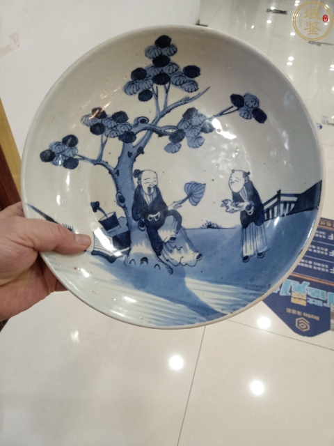 古玩陶瓷乾隆青花盤拍賣,當前價格6666元