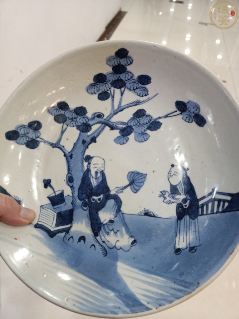 古玩陶瓷乾隆青花盤拍賣,當前價格6666元