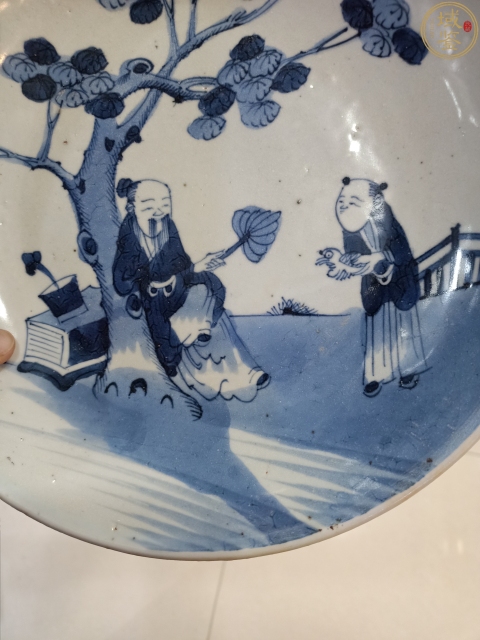 古玩陶瓷乾隆青花盤拍賣,當前價格6666元