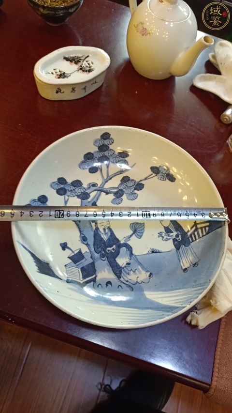 古玩陶瓷乾隆青花盤拍賣,當前價格6666元