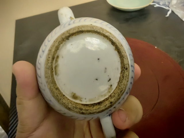 古玩陶瓷青花淡描花卉紋茶壺拍賣，當前價格299元