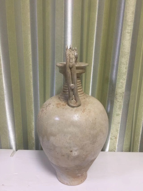古玩陶瓷隋唐·雙龍尊拍賣,當前價格45000元