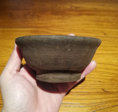 古玩陶瓷元代.黑陶茶盞拍賣，當前價格198元