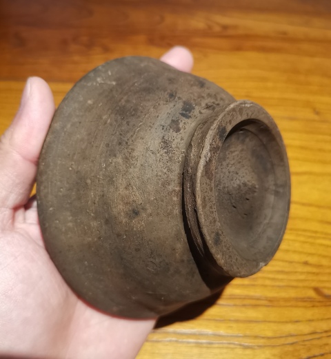 古玩陶瓷元代.黑陶茶盞拍賣，當前價格198元