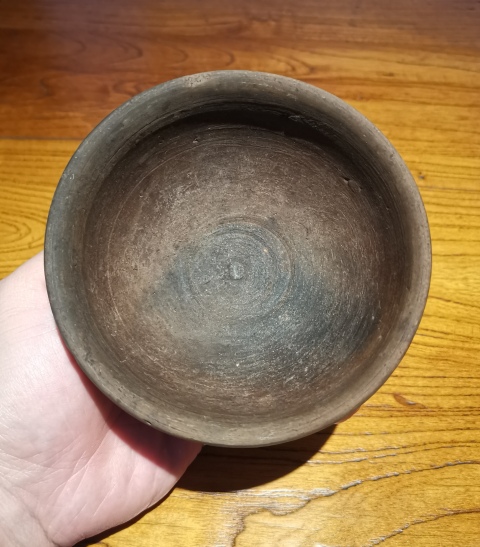 古玩陶瓷元代.黑陶茶盞拍賣，當前價格198元