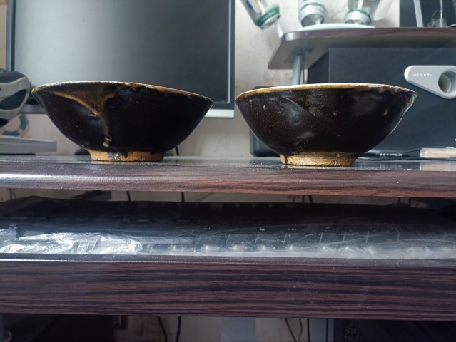 古玩陶瓷元末明初磁州窯淄素碗拍賣，當前價格199元