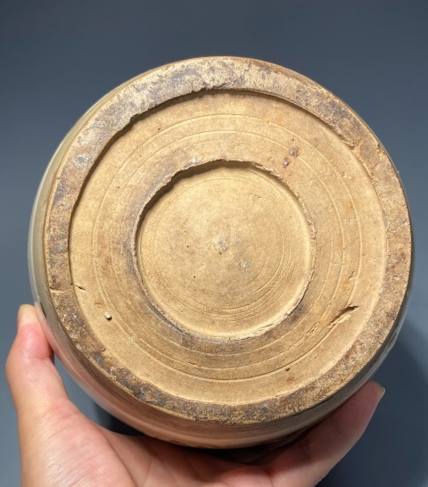 古玩陶瓷白地黑花罐拍賣,當(dāng)前價(jià)格1500元
