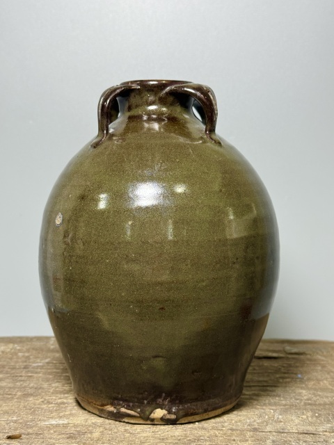 古玩陶瓷明末清初(館藏級(jí))茶葉末釉四系梅瓶拍賣,當(dāng)前價(jià)格3800元