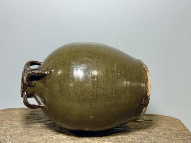 古玩陶瓷明末清初(館藏級(jí))茶葉末釉四系梅瓶拍賣,當(dāng)前價(jià)格3800元