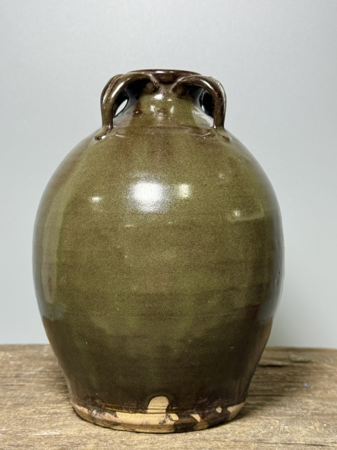 古玩陶瓷明末清初(館藏級(jí))茶葉末釉四系梅瓶拍賣,當(dāng)前價(jià)格3800元