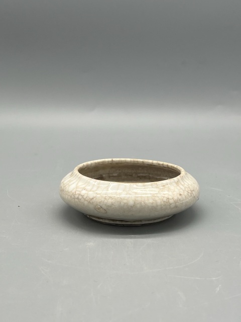 古玩陶瓷清中晚期青花一把蓮鏜鑼洗拍賣,當(dāng)前價格2600元