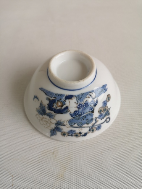 古玩陶瓷童子花卉紋碗拍賣，當前價格150元