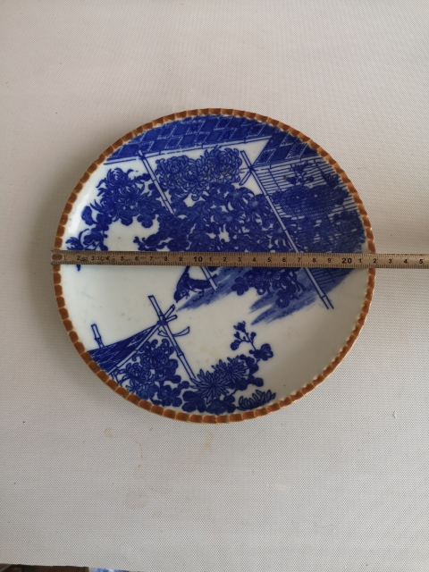 古玩陶瓷花鳥紋盤拍賣,當前價格220元
