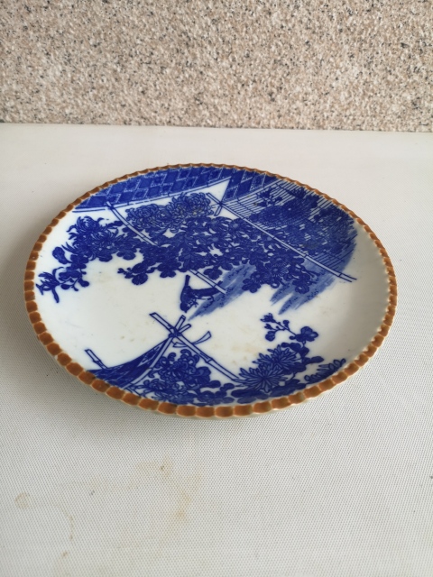 古玩陶瓷花鳥紋盤拍賣,當前價格220元