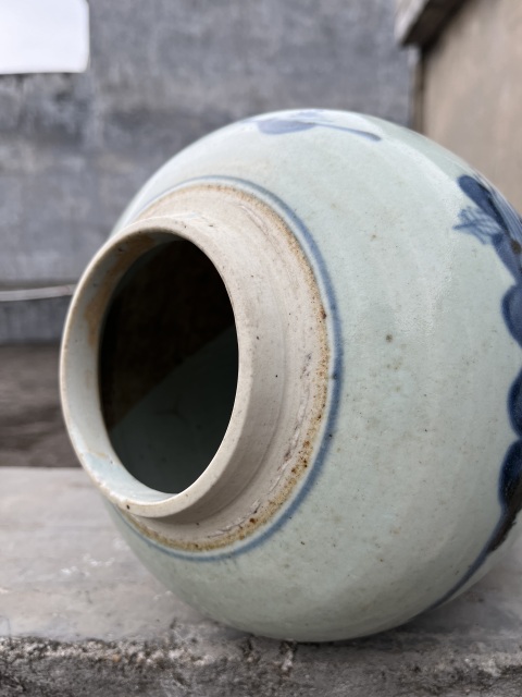 古玩陶瓷(保真卡)青花松竹梅紋大罐拍賣,當前價格1888元
