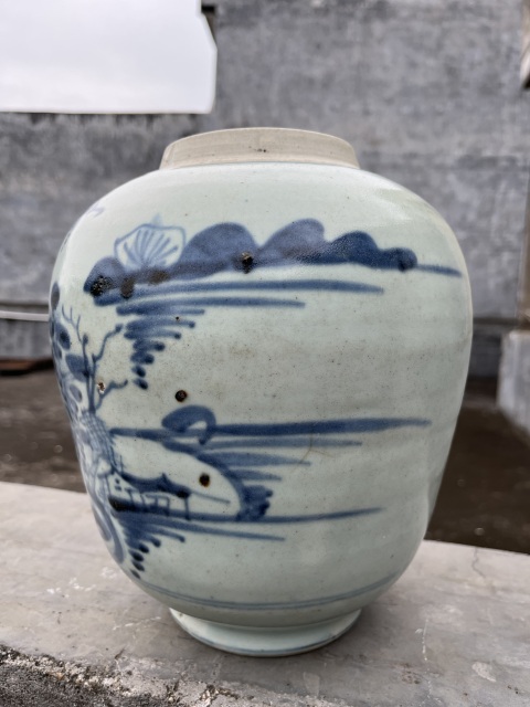 古玩陶瓷(保真卡)青花松竹梅紋大罐拍賣,當前價格1888元