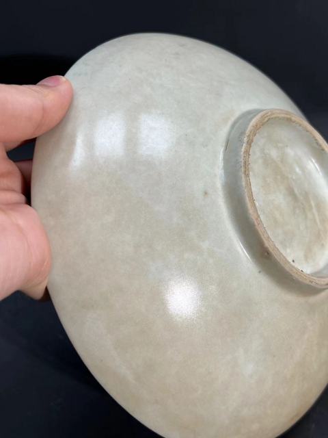 古玩陶瓷明末清初青花梧葉詩文盤拍賣,當前價格8888元