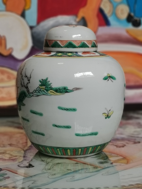 古玩陶瓷五彩西廂記紋蓋罐拍賣,當前價格6688元