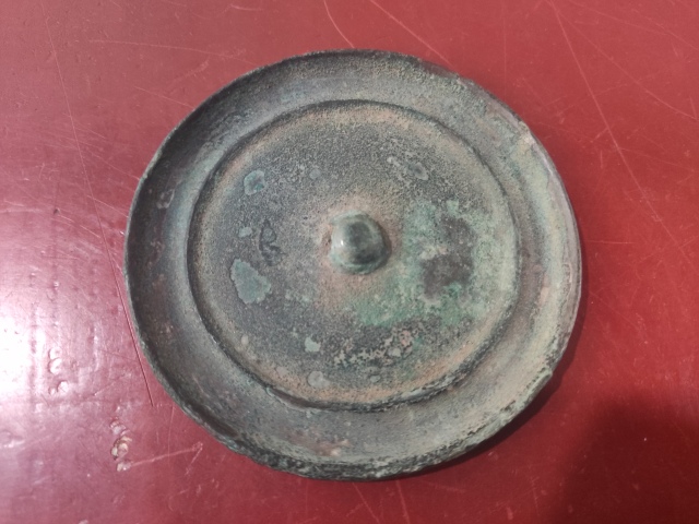 古玩銅器元代旋紋銅鏡拍賣,當前價格988元